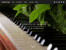 Tablet Screenshot of gabrielleaapri.com